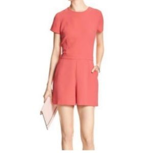 Banana republic coral romper 6P